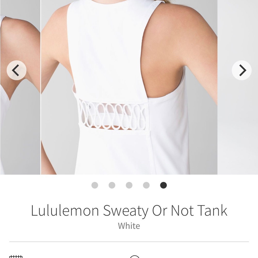 Lululemon Sweaty or Not Tank size 4 pre owned